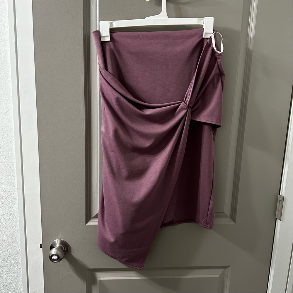 Rouched Pencil Skirt